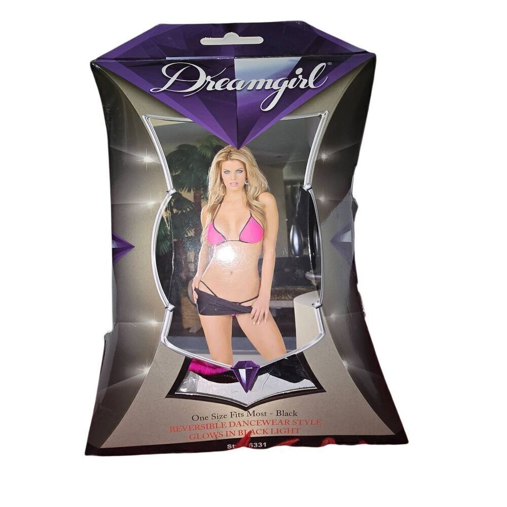 Dreamgirl Reversible Black Light Dancewear Set